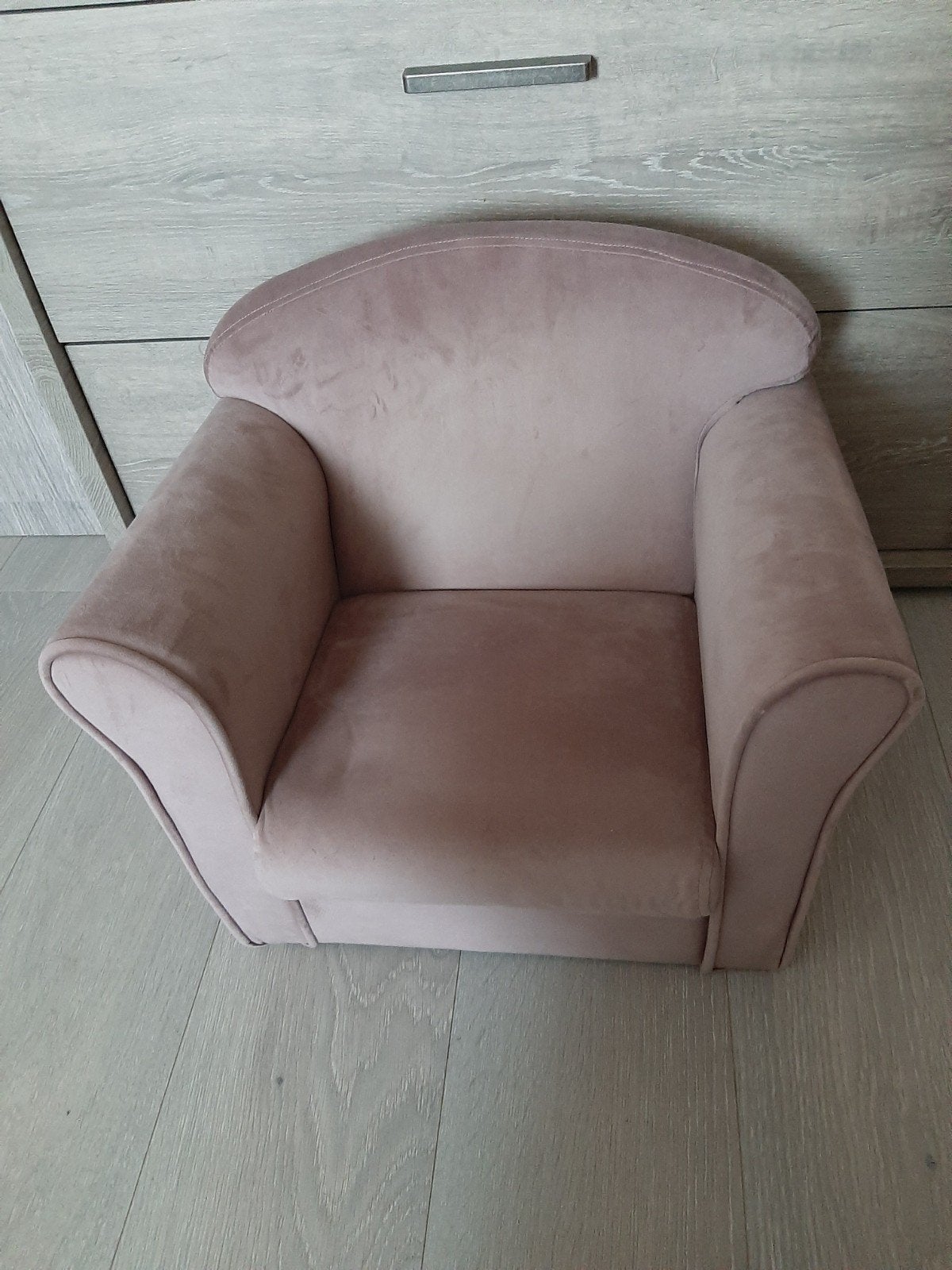 Fluwelen roze kinderzetel, Ophalen, Zo goed als nieuw, Minder dan 75 cm, Minder dan 50 cm