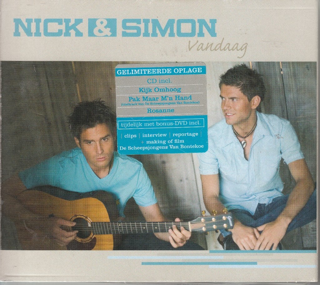 Gelimiteerde oplage van Vandaag of Luister: Nick & Simon, Cd's en Dvd's, Cd's | Nederlandstalig, Verzenden, Pop