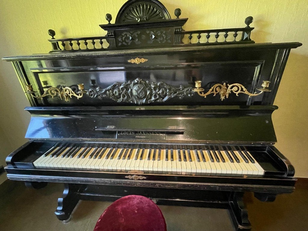 Buffetpiano, Muziek en Instrumenten, Ophalen, Gebruikt, Zwart, Piano