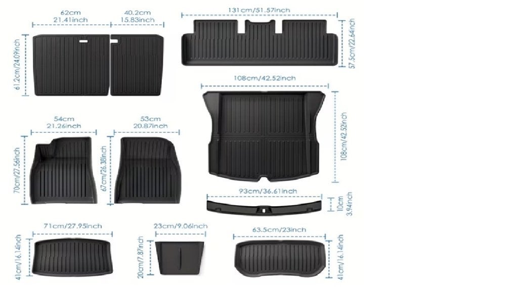 9 tapis de sol pour Tesla Model 3 Highland 2024 2025, Auto-onderdelen, Overige Auto-onderdelen, Ophalen, Nieuw