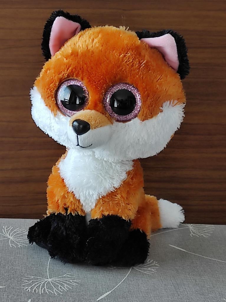 bruin/wit knuffeltje, Enfants & Bébés, Jouets | Peluches, Renard, Brun, Enlèvement ou Envoi, Comme neuf