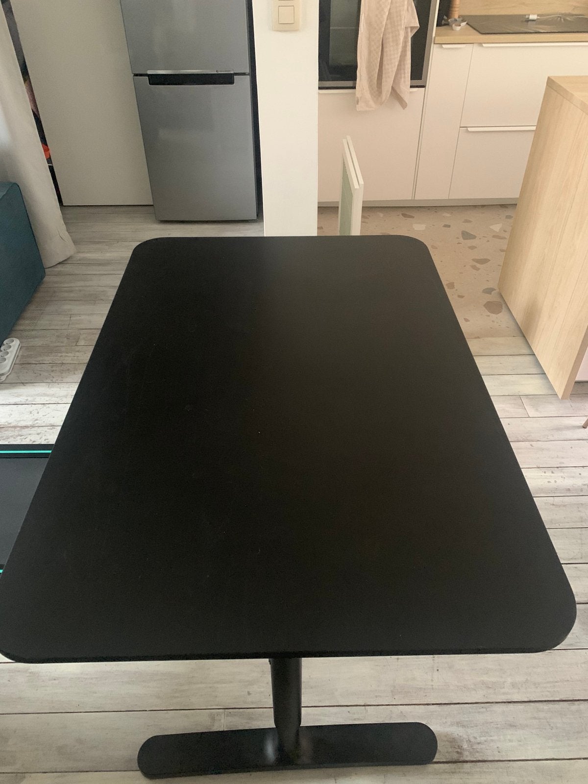 Bureau hoogte verstelbaar, Huis en Inrichting, Bureaus, Ophalen, Zo goed als nieuw, IKEA, 80 cm