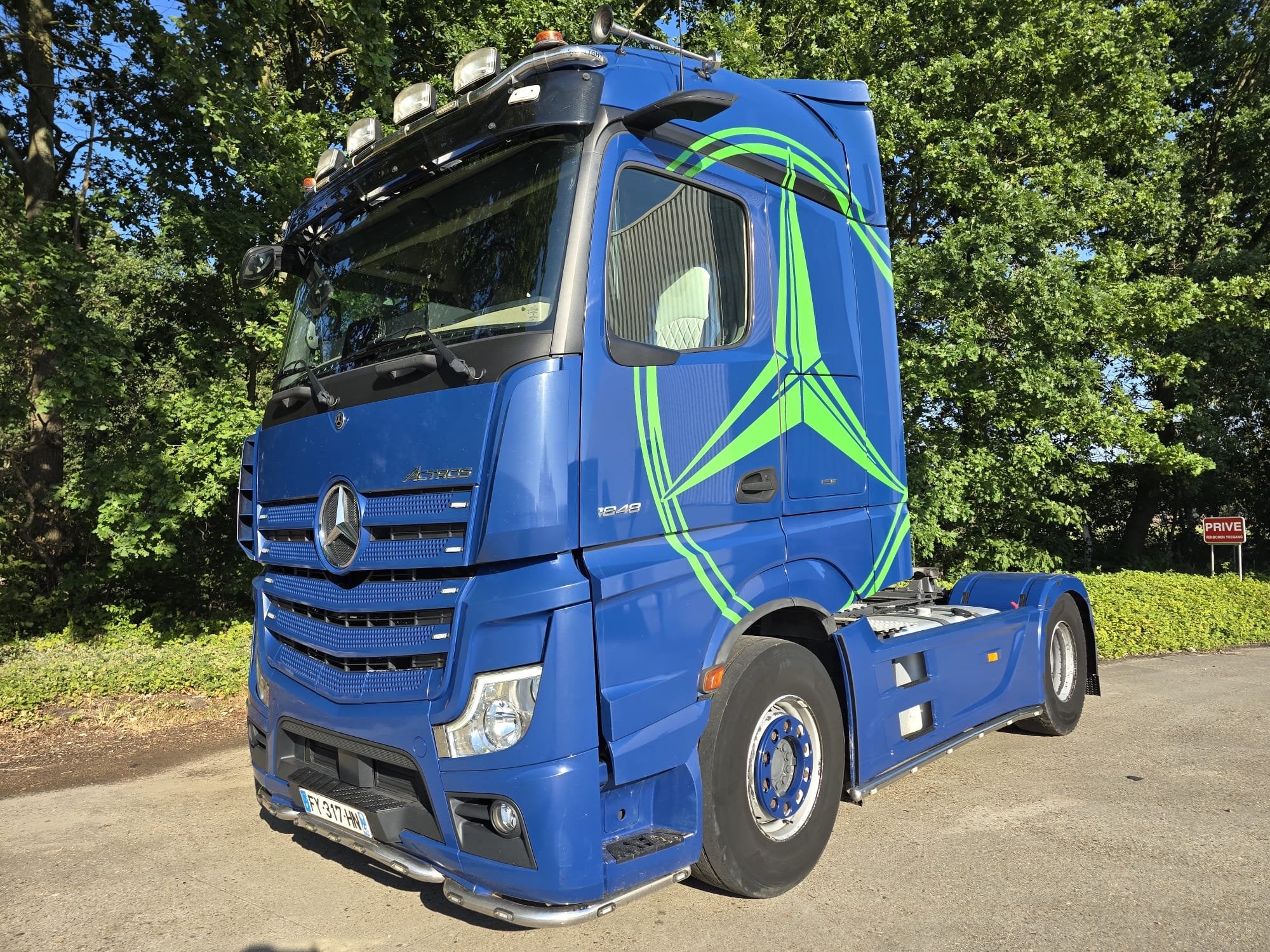 Mercedes-Benz Actros 1848 STYLELINE/ RETARDER / Bycool / Mir, Auto's, Vrachtwagens, Automaat, Euro 6, Blauw, Mercedes-Benz