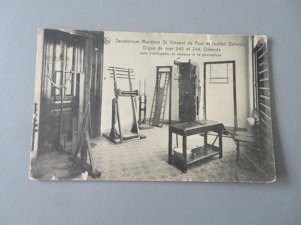 postkaart Sanatorium Maritime dijk Oostende massage gym, Verzenden, Voor 1920, Gelopen, West-Vlaanderen