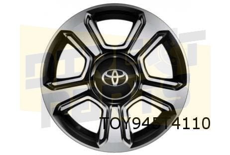 Toyota Aygo velg Aluminium 15'' 5-spaaks hoogglans zwart / g, Auto-onderdelen, 15 inch, -, Verzenden, -