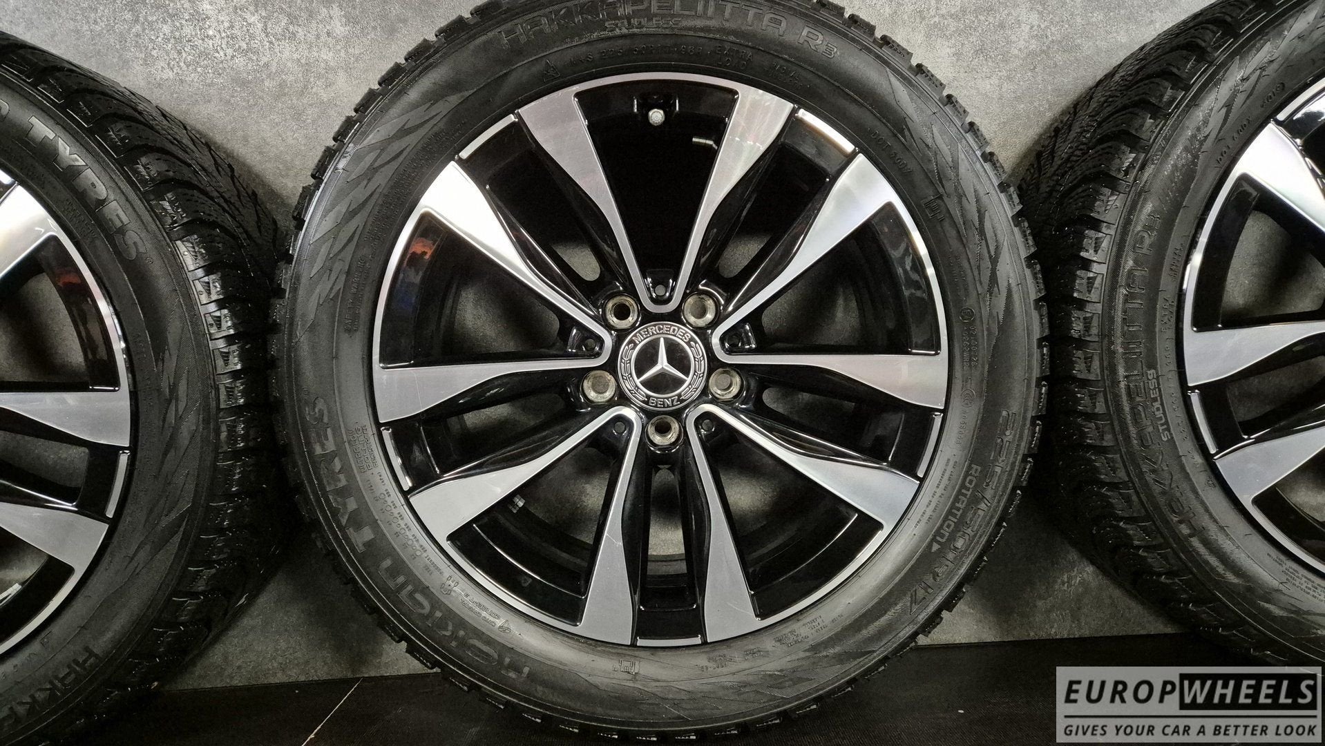 17 inch Mercedes velgen C klasse W206 S206 Bicolor Winter, Auto-onderdelen, Banden en Velgen, Gebruikt, -, -, Banden en Velgen