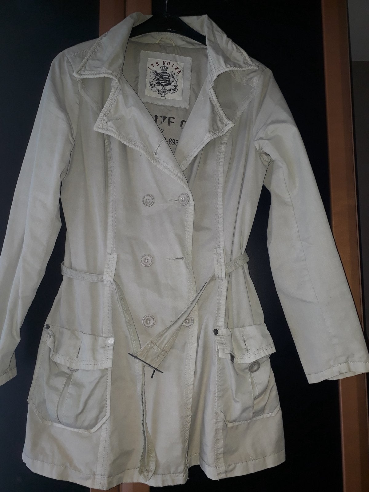 Trench coat large / xl, Enlèvement ou Envoi, Comme neuf, Taille 42/44 (L), Beige