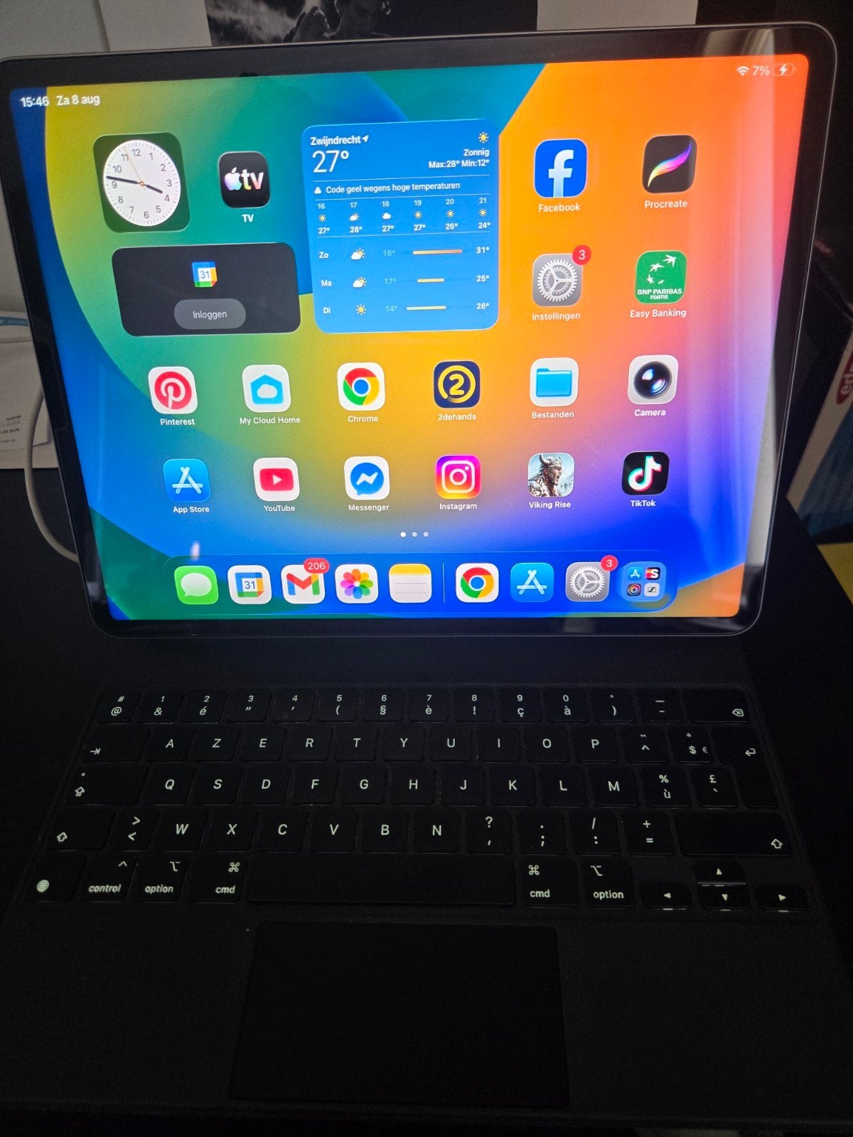 Apple iPad Pro (6th generation), Informatique & Logiciels, Apple iPad Tablettes, Autres modèles, Gris, 12 pouces, Enlèvement