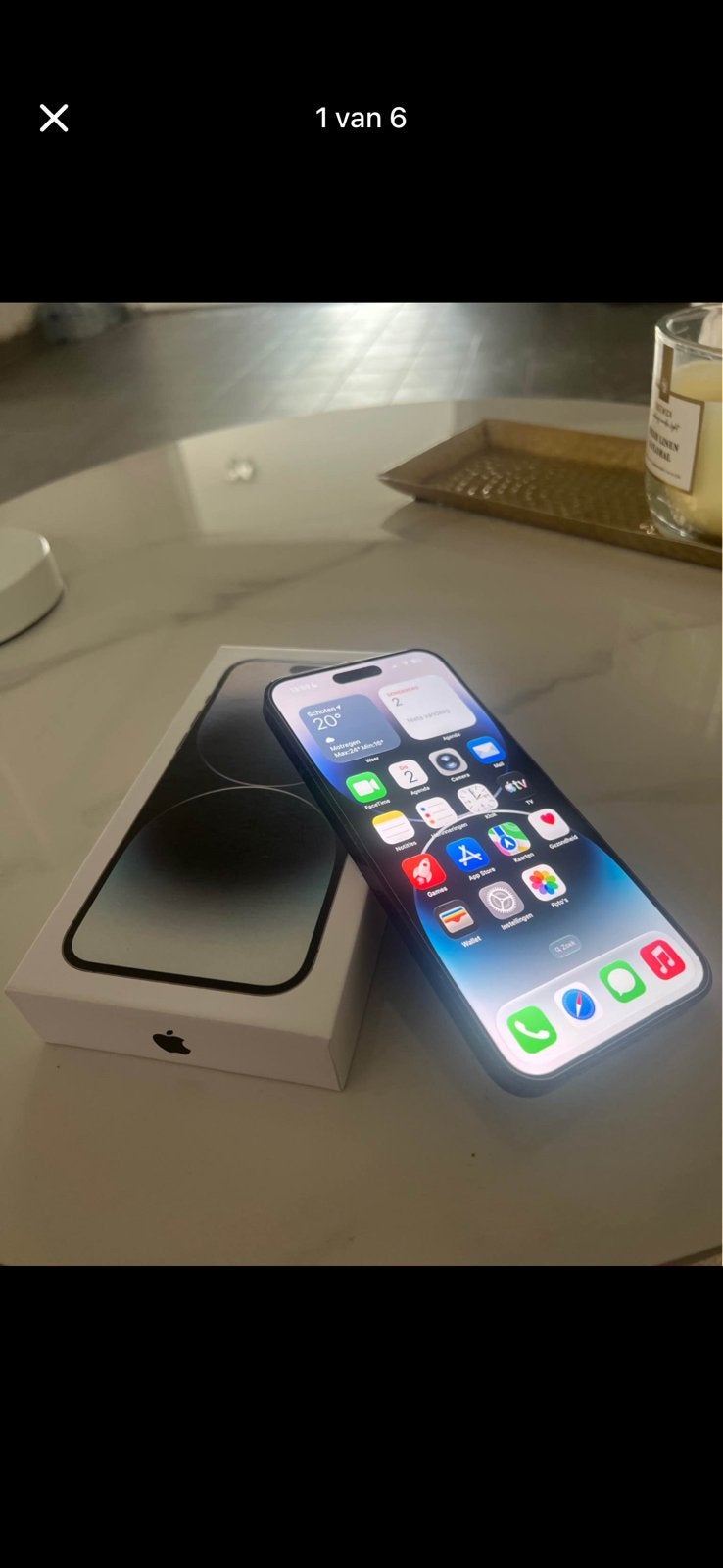 iPhone 14 Pro Max 128 gb | Nieuwe Originele Batterij 100%, Télécoms, Téléphonie mobile | Apple iPhone, 128 GB, Comme neuf, Enlèvement