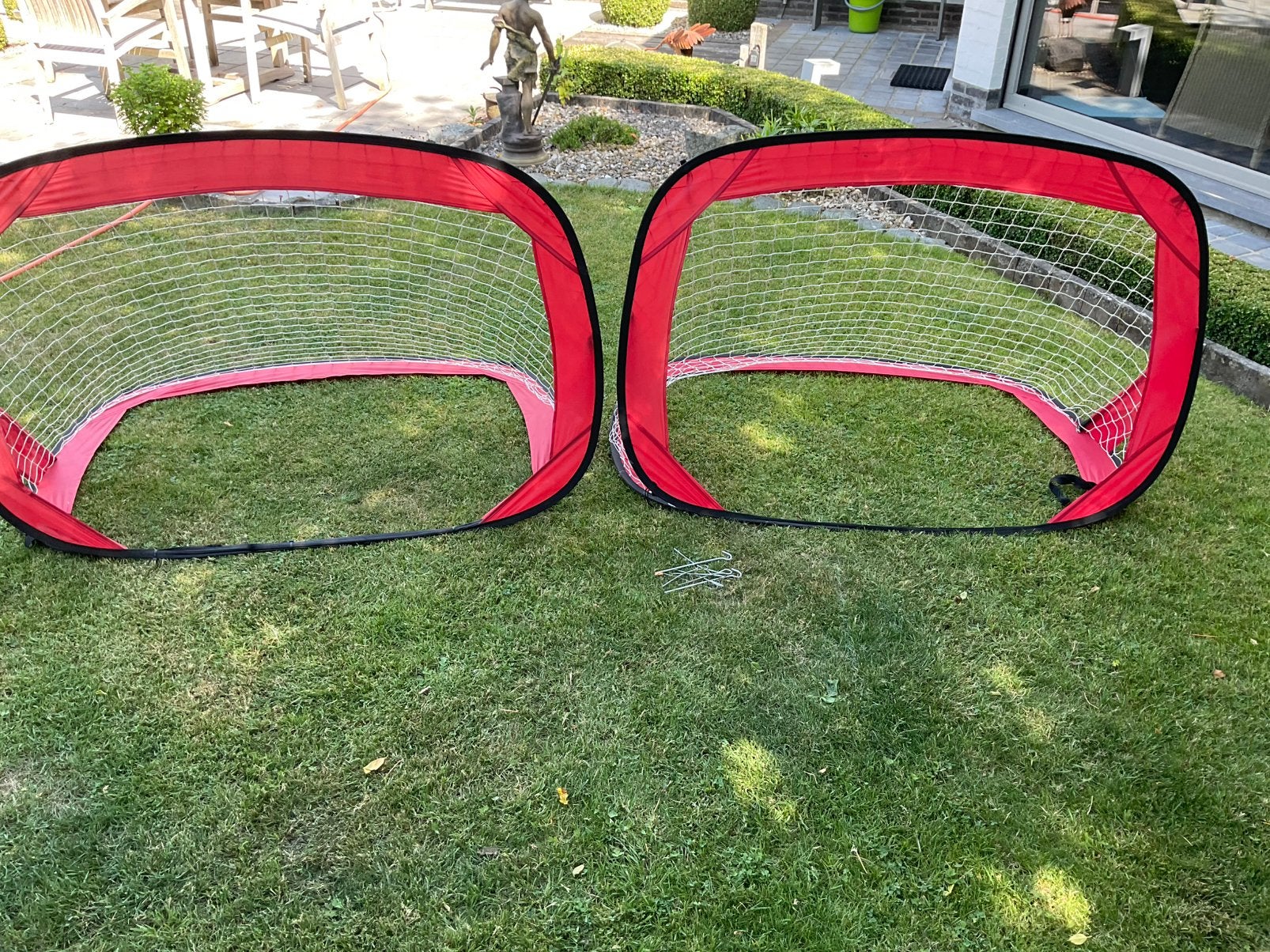 2 minivoetbalgoals, Enlèvement, Utilisé