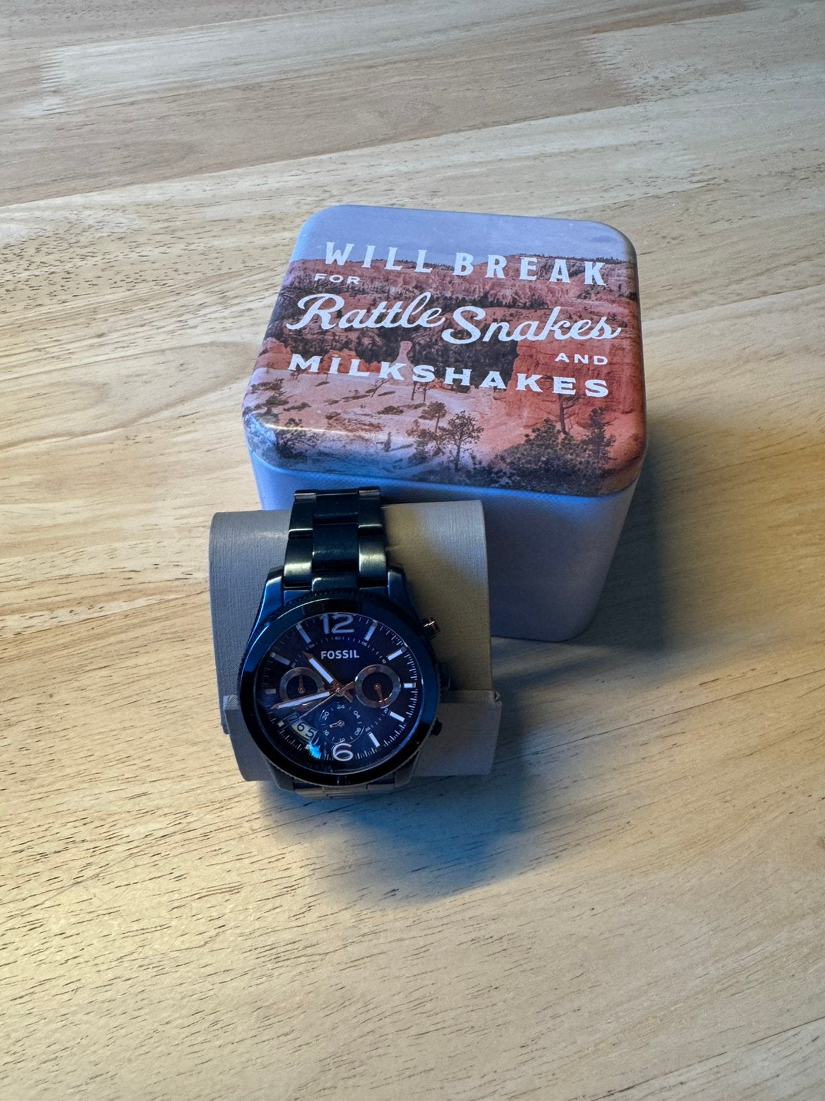 Horloge uniseks, Handtassen en Accessoires, Ophalen, Zo goed als nieuw, Fossil