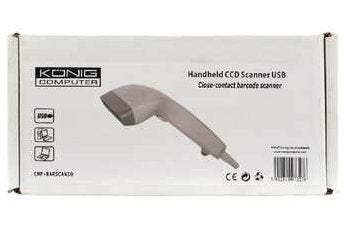 Barcode Scanner, Konig CMP BARSCAN 10 USB Handscanner, Barcodescanner, Konig, Nieuw, MacOS