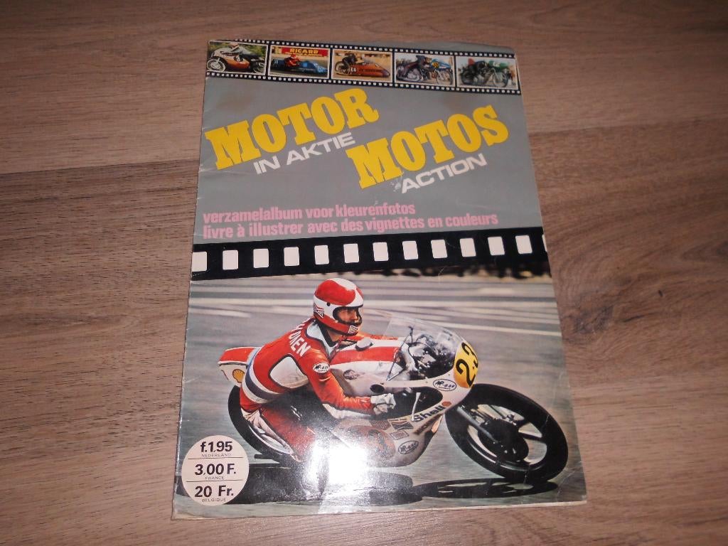 album d images vignettes quasi complet " motos action ", Enlèvement ou Envoi