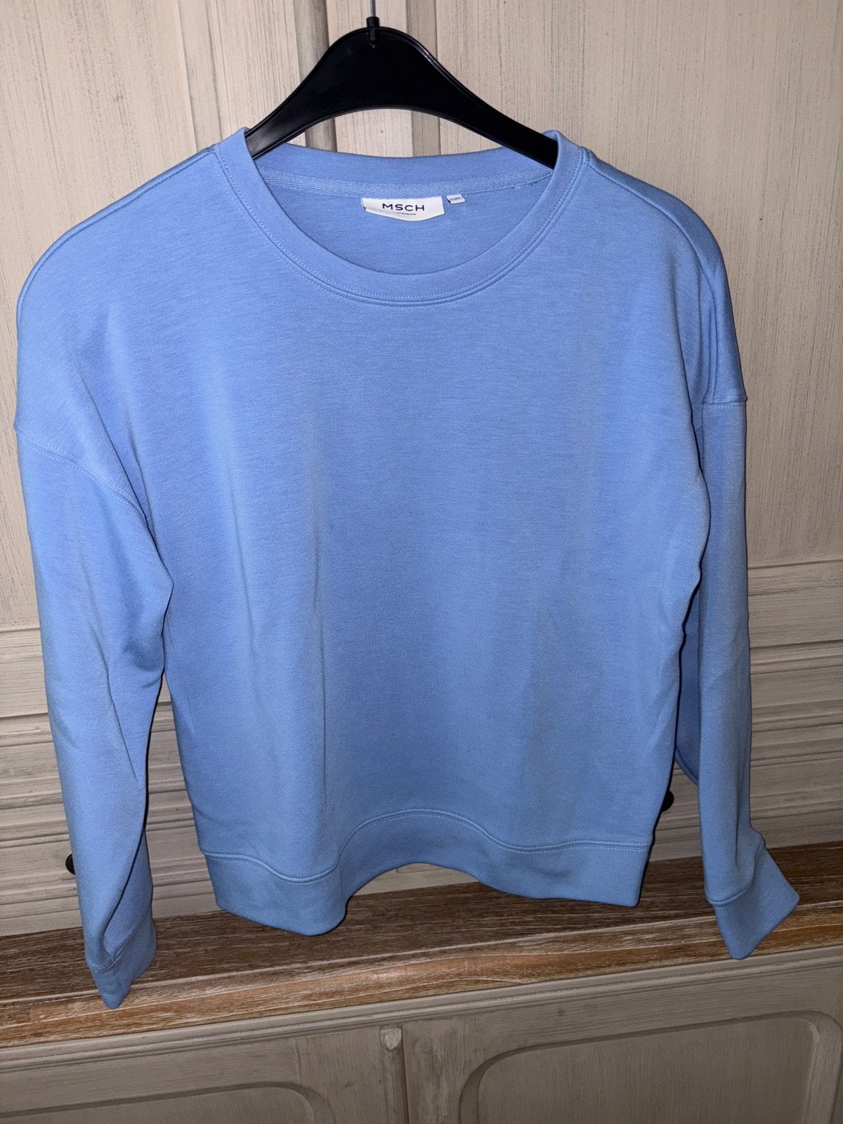 Trui sweater super zacht blauw babyblue MSCH xs/s, Kleding | Dames, Ophalen of Verzenden, Nieuw, Maat 36 (S), Blauw
