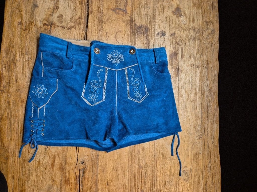 Dames lederhosen, Kleding | Dames, Blauw, Maat 42/44 (L), Gedragen, Esmara