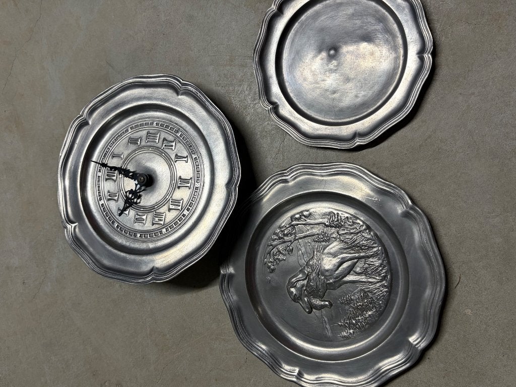 Lot Tin, Ophalen, Gebruikt, Wandklok