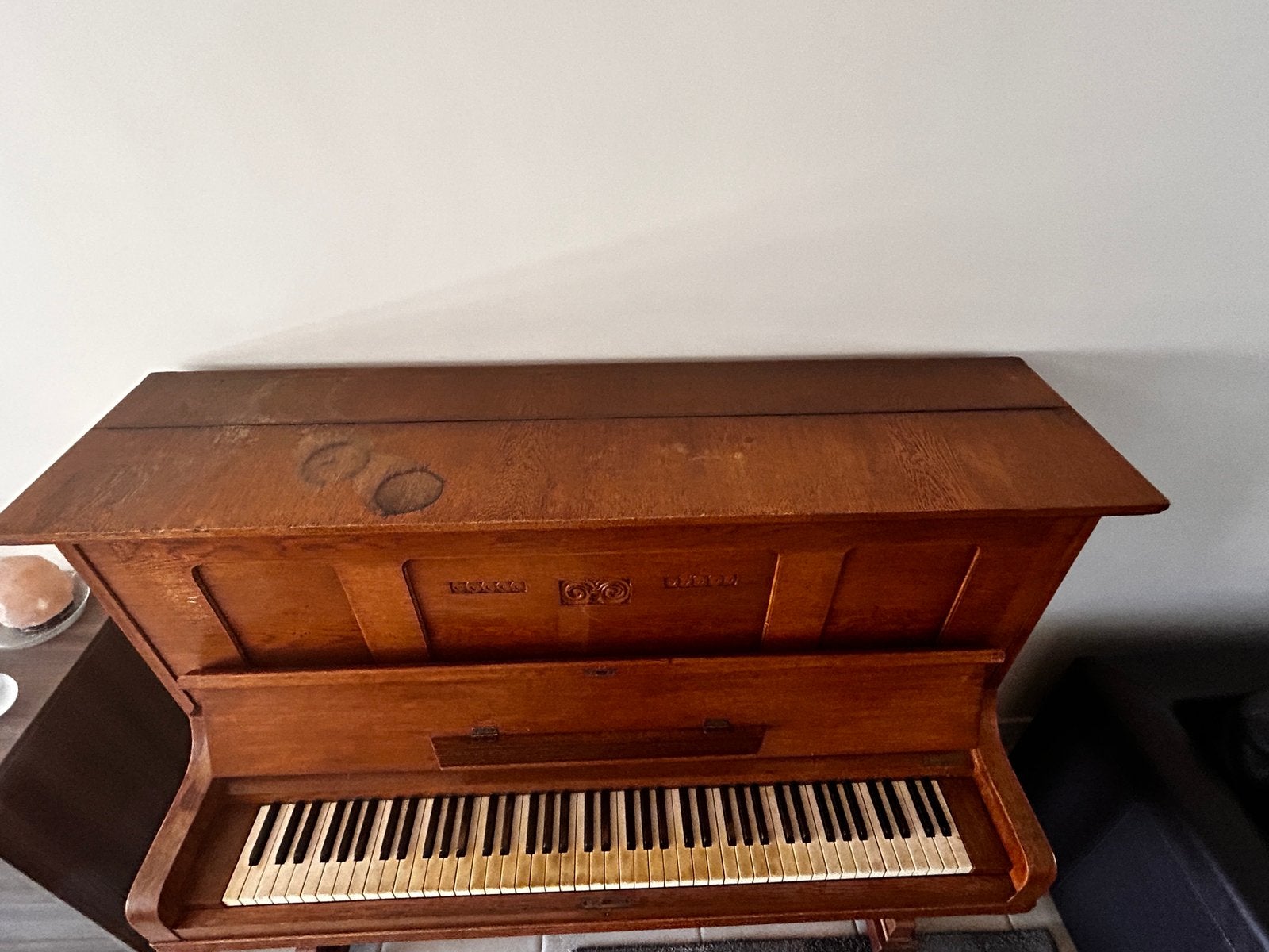Buffetpiano Werner, Muziek en Instrumenten, Ophalen, Gebruikt, Bruin, Digitaal