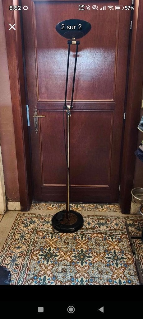 Lampadaire sur pied, Enlèvement, Comme neuf, Métal, 150 à 200 cm