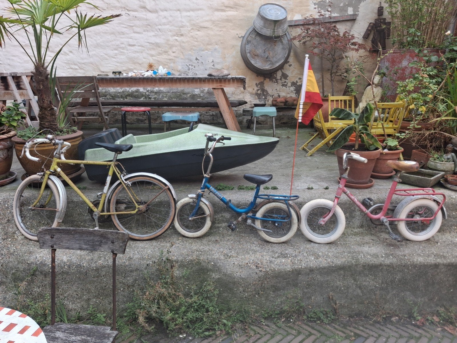 kinderfietsen, Ophalen