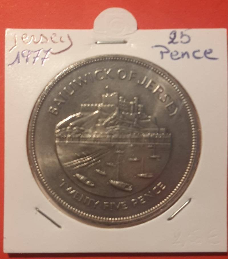 Angleterre - Jersey - 25 Pence 1977, Enlèvement ou Envoi