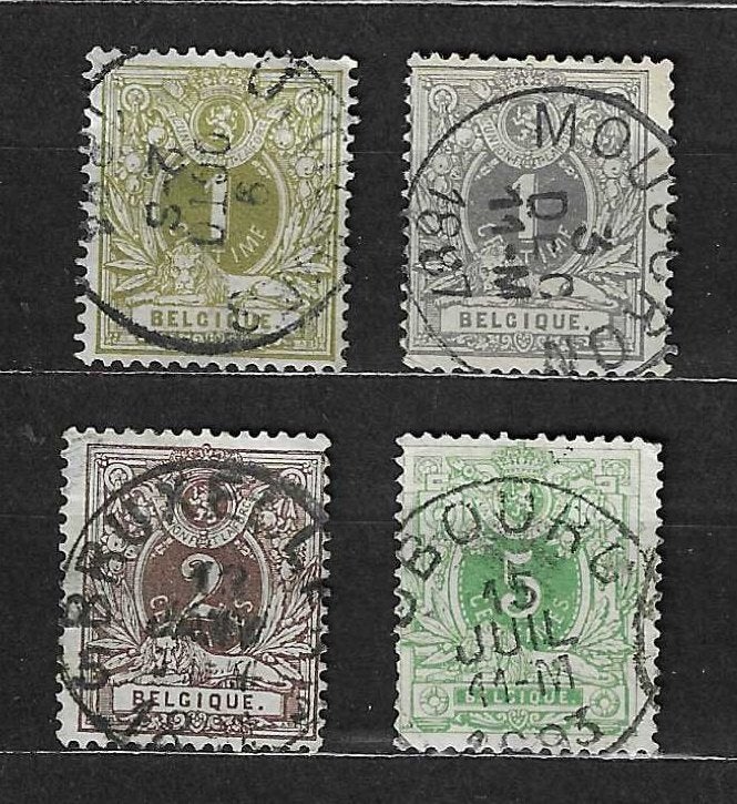 België OPC 42-45 Liggende leeuw met wapenschild, Ophalen of Verzenden, Gestempeld