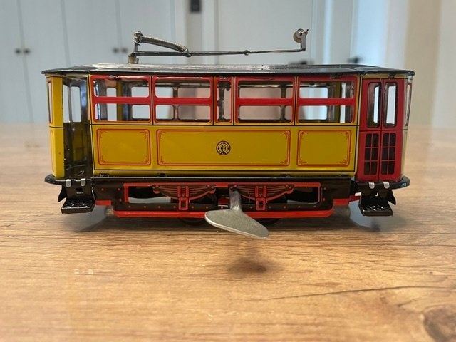 Blikken opwindbare kabeltram – Tin Toy Cable Car, Ophalen of Verzenden