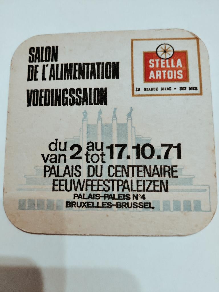 Bierviltje Stella-Artois, Verzamelen, Ophalen of Verzenden, Zo goed als nieuw, Viltje(s), Stella Artois