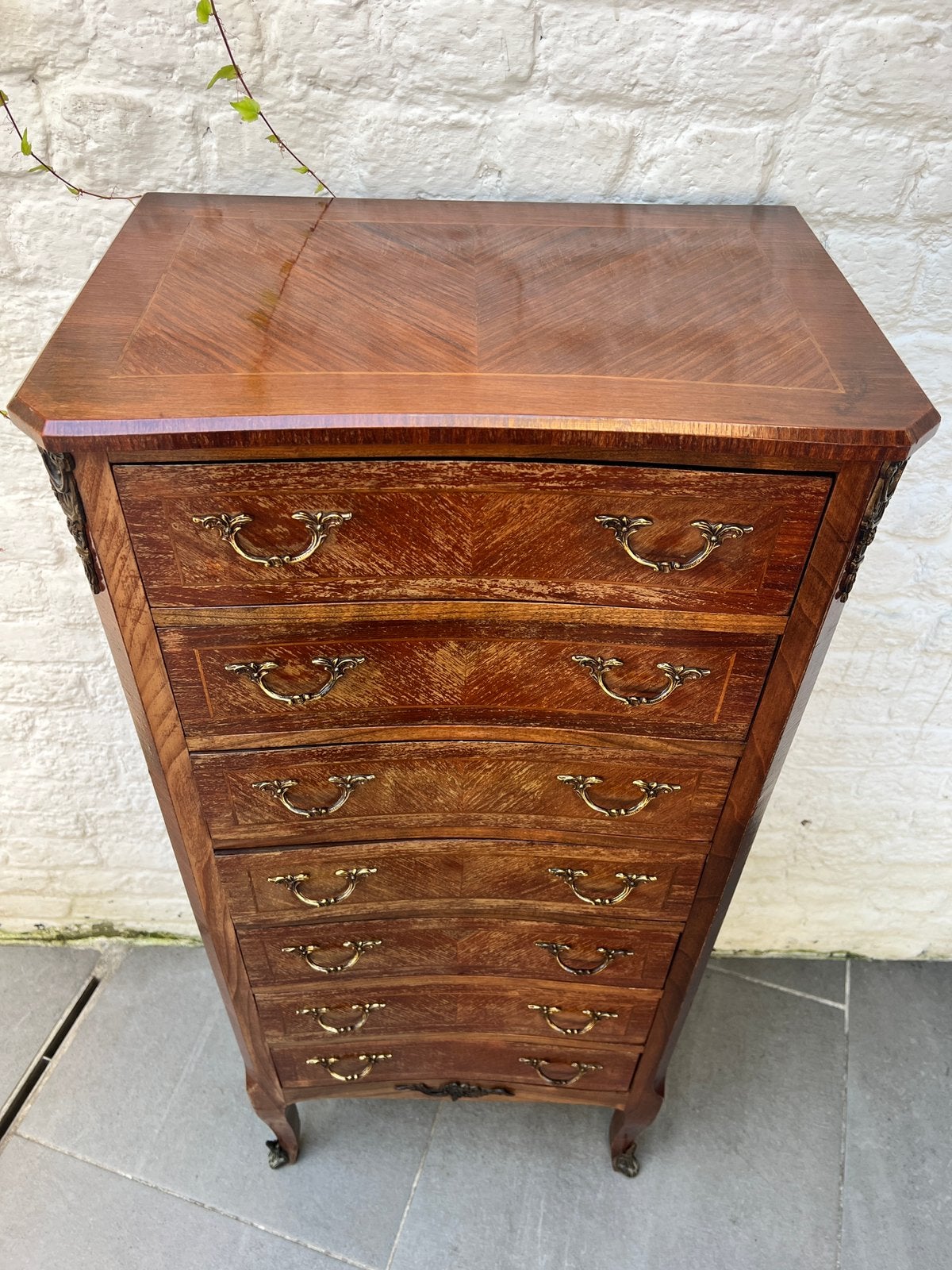 Klassieke chiffonnière / ladekast met 7 laden, Ophalen