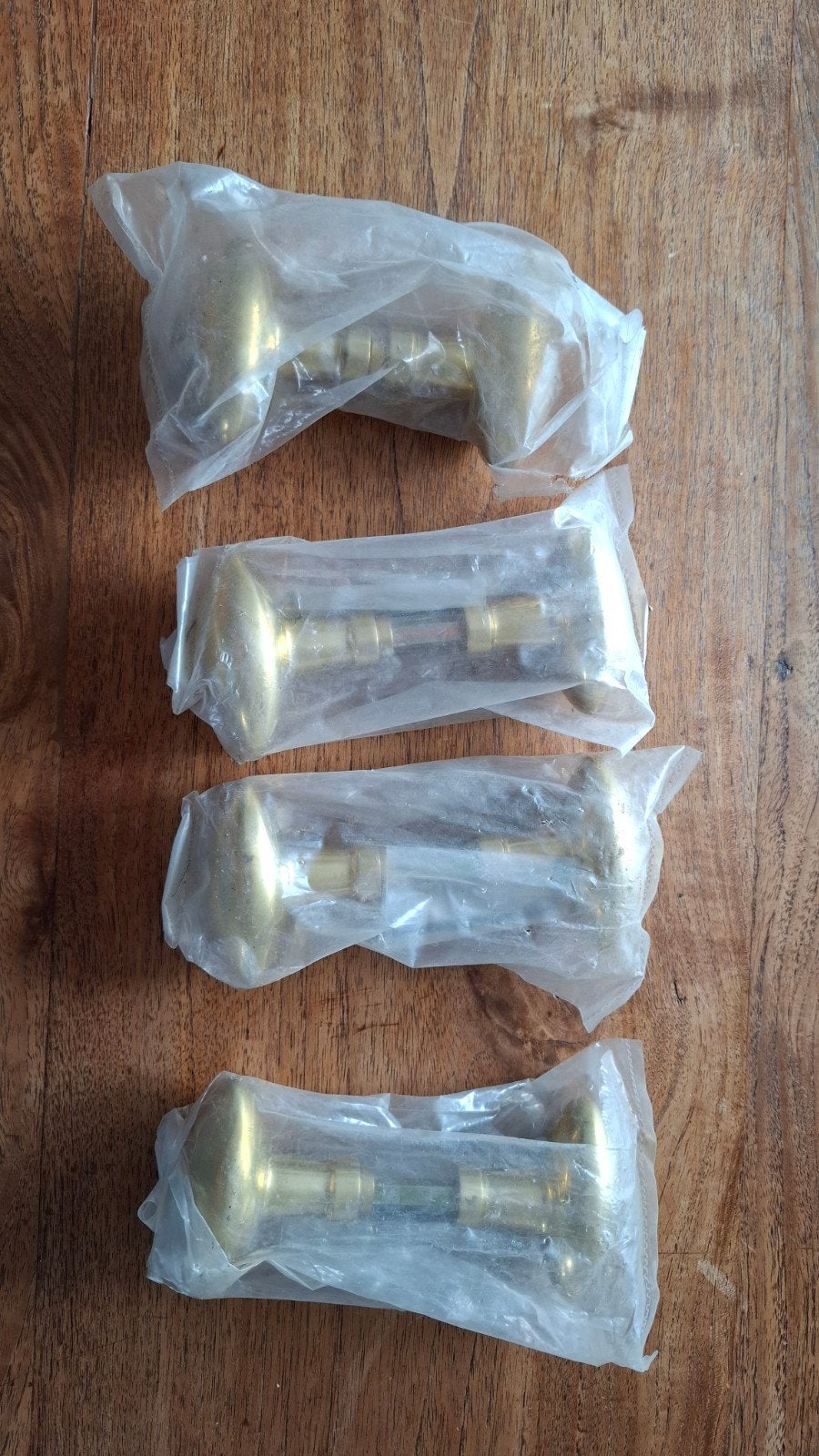 Poignées de porte en laiton neuve, lot de 4, Bricolage & Construction, Enlèvement ou Envoi