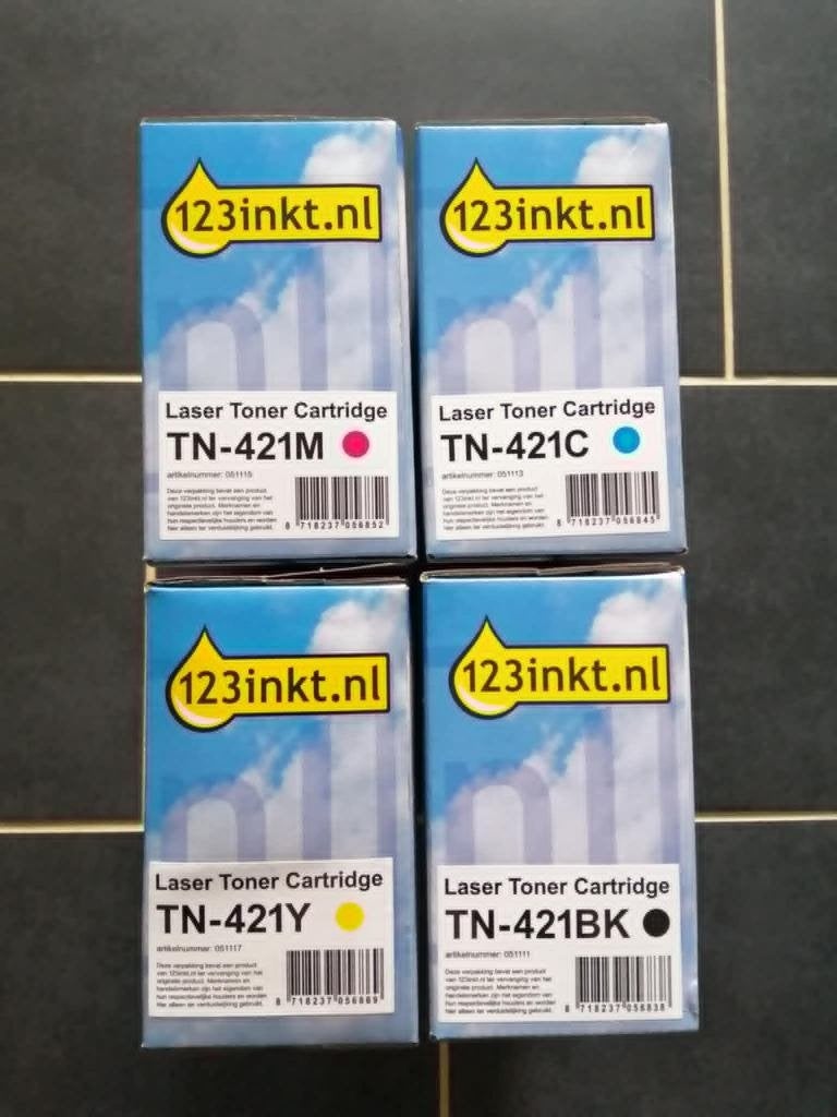 Toners 123 inkt (Brother TN-421), Computers en Software, Printerbenodigdheden, Ophalen of Verzenden, Zo goed als nieuw, Toner