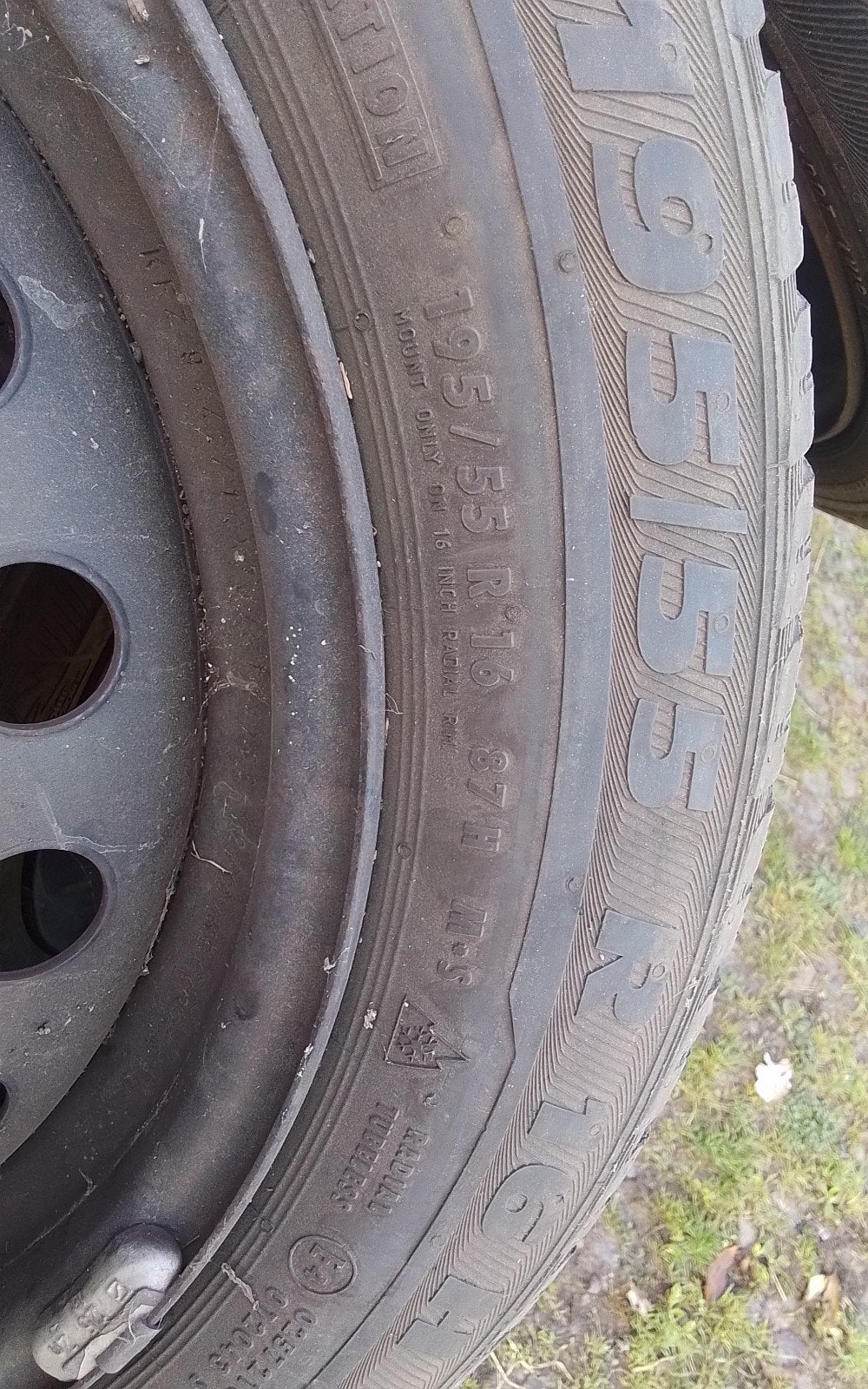 Winterbanden op stalen velg alfa romeo mito, Auto-onderdelen, Ophalen, Winterbanden, Velg(en)