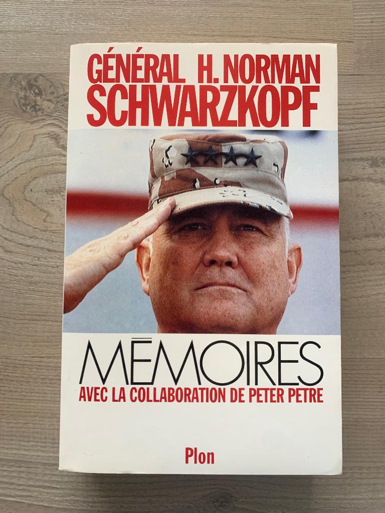 Général H. Norman Schwarzkopf, Mémoires, Livres, Biographies, Enlèvement ou Envoi, Neuf
