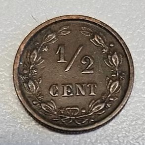 Nederland : 1/2 Cent 1894 KM#109 Ref 16939, Postzegels en Munten, Ophalen of Verzenden, Koningin Wilhelmina, Overige waardes, Losse munt