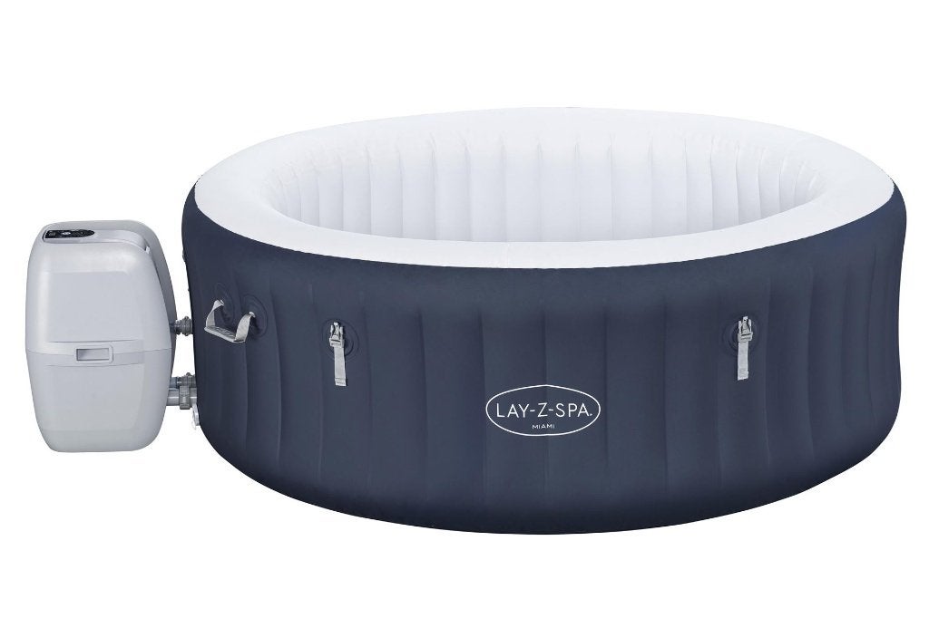 Bestway Lay-Z-spa miami airjet opblaasbare spa 2-4 pers., Tuin en Terras, Bubbelbaden en Hottubs, Ophalen, Nieuw, Afdekzeil, Opblaasbaar