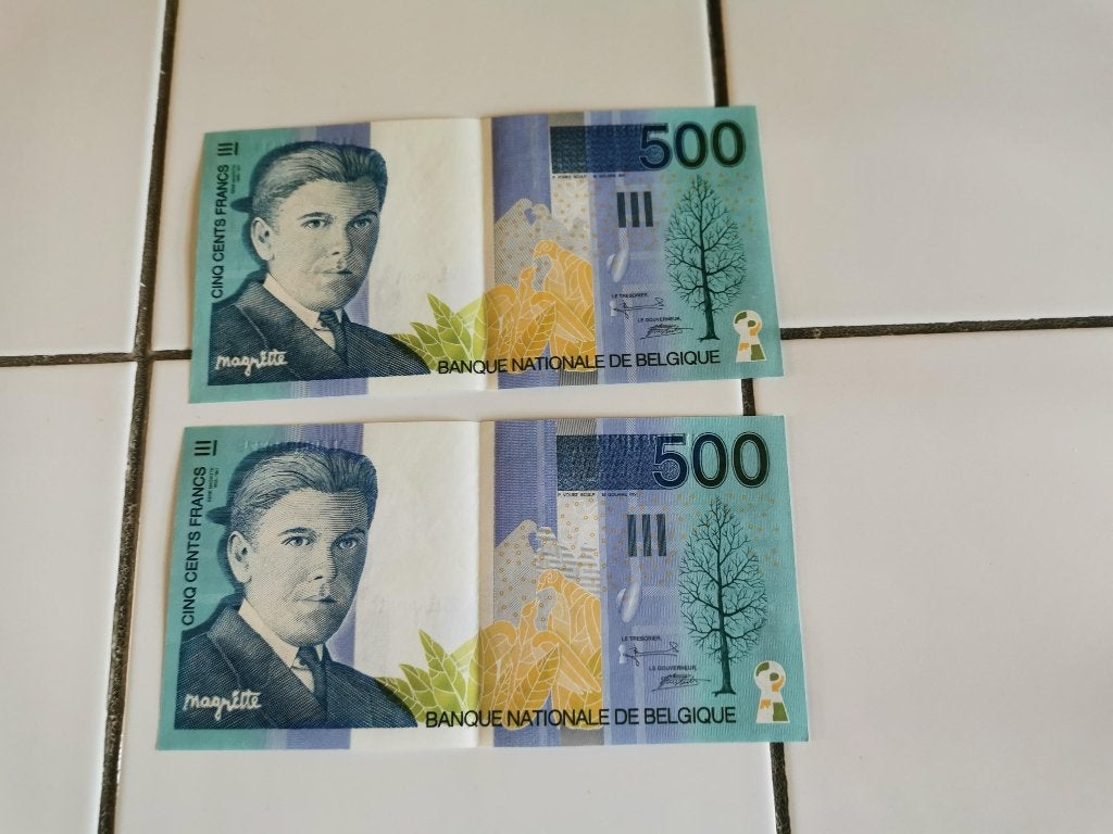 2 billets de 500 francs belges, Enlèvement ou Envoi, Billets en vrac