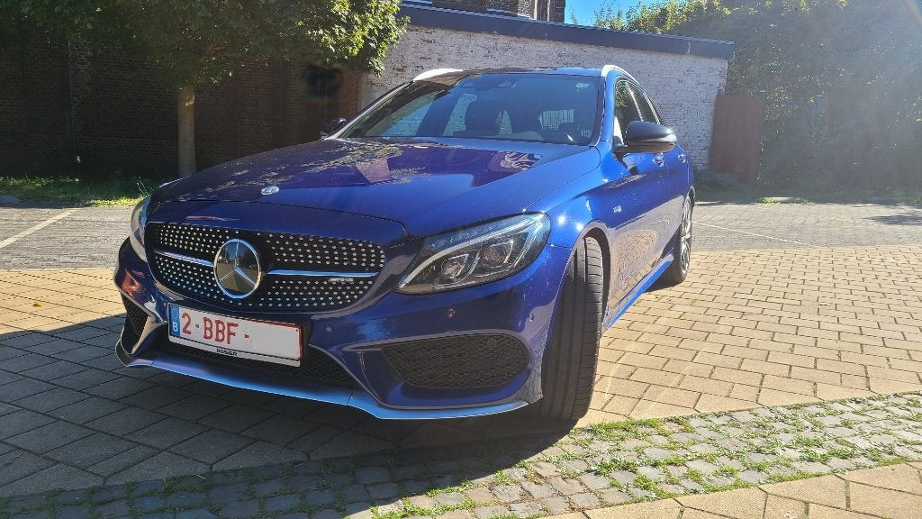 :ercedes C43 AMG 2017 - S205, Auto's, Automaat, Euro 6, Blauw, Alcantara