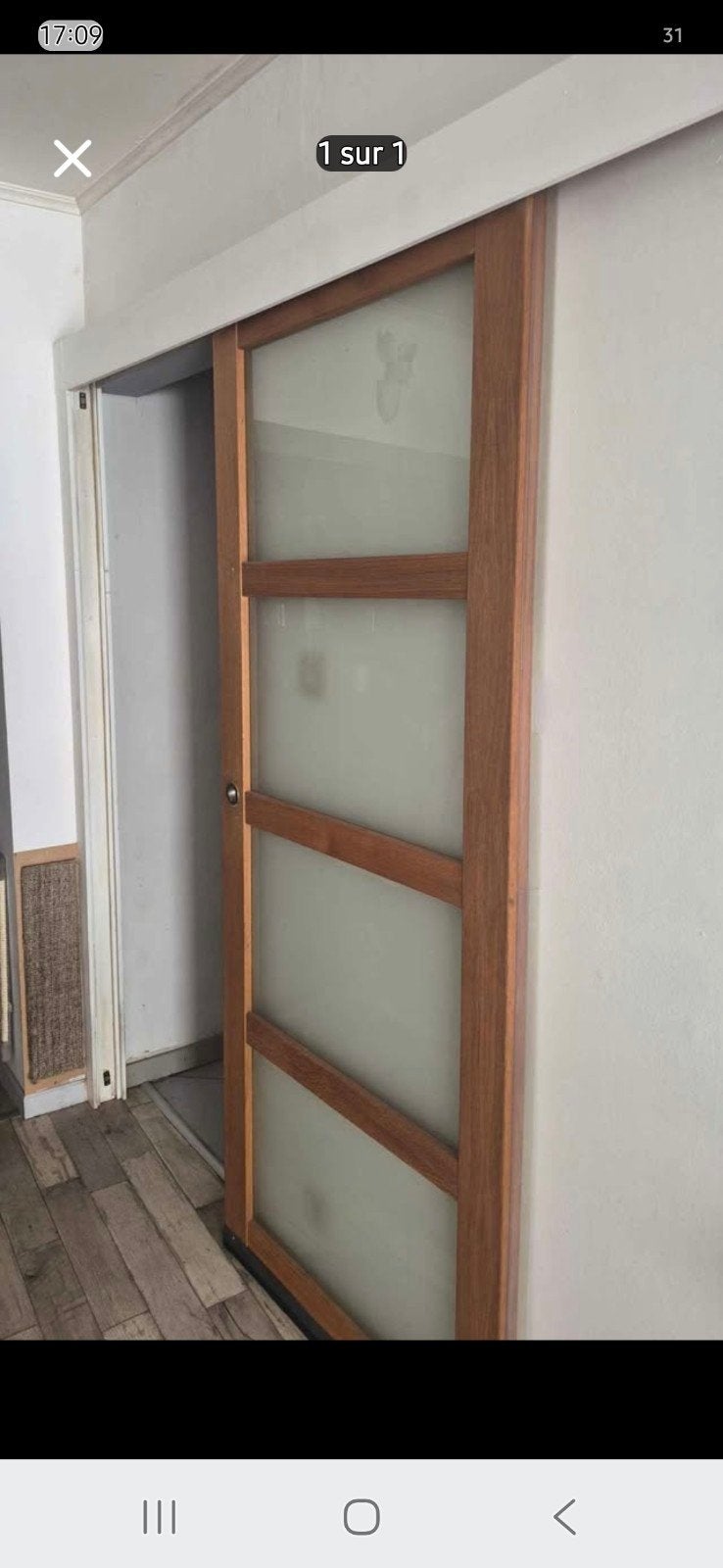 porte coulissante, Bricolage & Construction, Enlèvement, Utilisé, Vitre comprise, Autres types