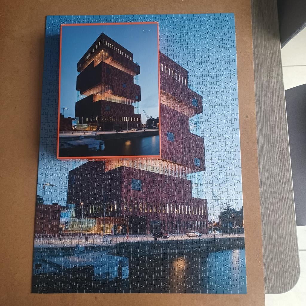 Puzzel 1000 stukken van Mas in Antwerpen, Enlèvement