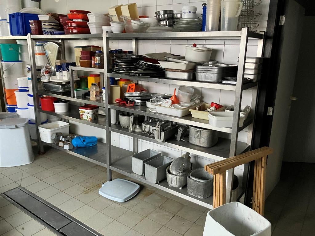 étagère de restauration - 290 cm de large - 4 niveaux, Enlèvement, Utilisé