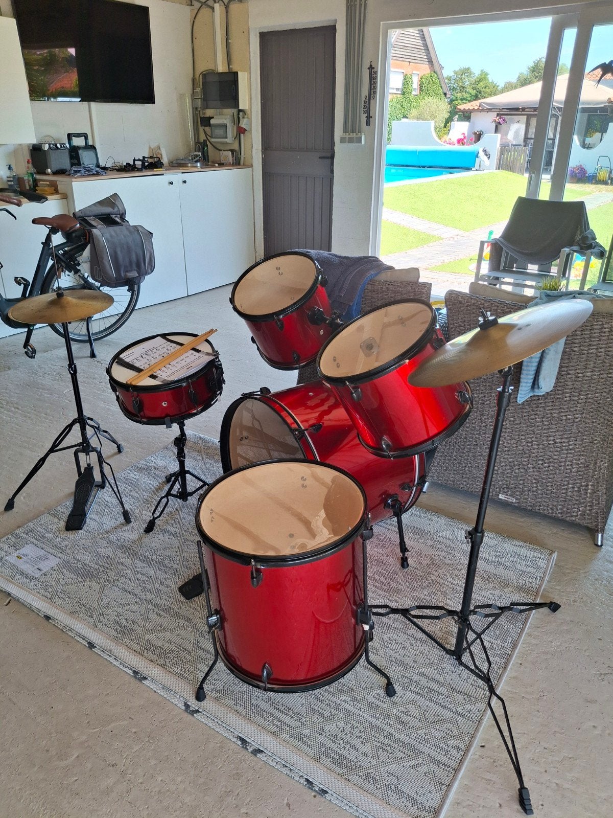 Kit de batterie 60€, Musique & Instruments, Batteries & Percussions, Enlèvement