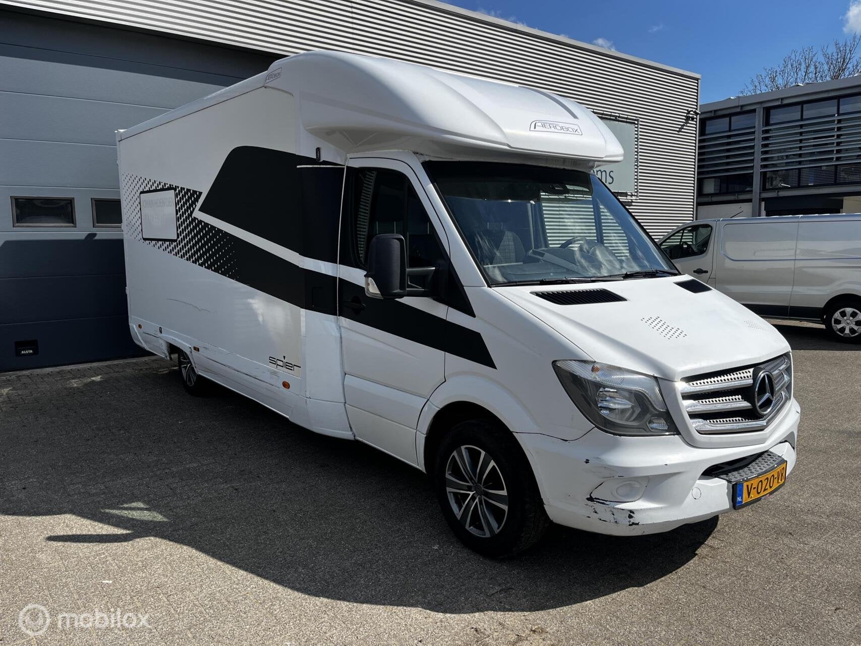Mercedes Sprinter bestel 516 2.2 CDI BAKWAGEN, Auto's, Gebruikt, Zwart, 4 cilinders, Verwarmde buitenspiegels