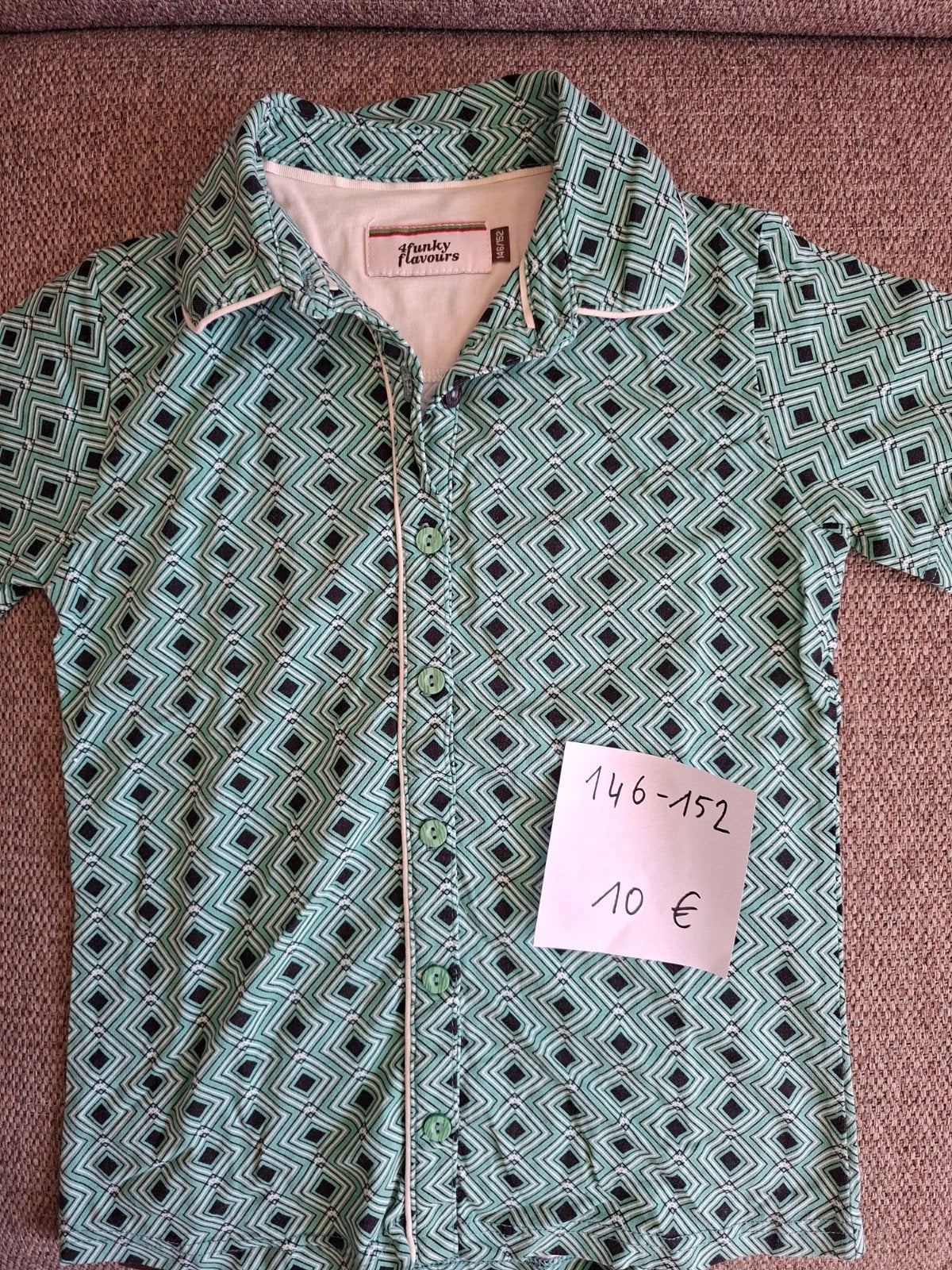 Groen bloesje 4ff, Kinderen en Baby's, Kinderkleding | Maat 146, Ophalen of Verzenden