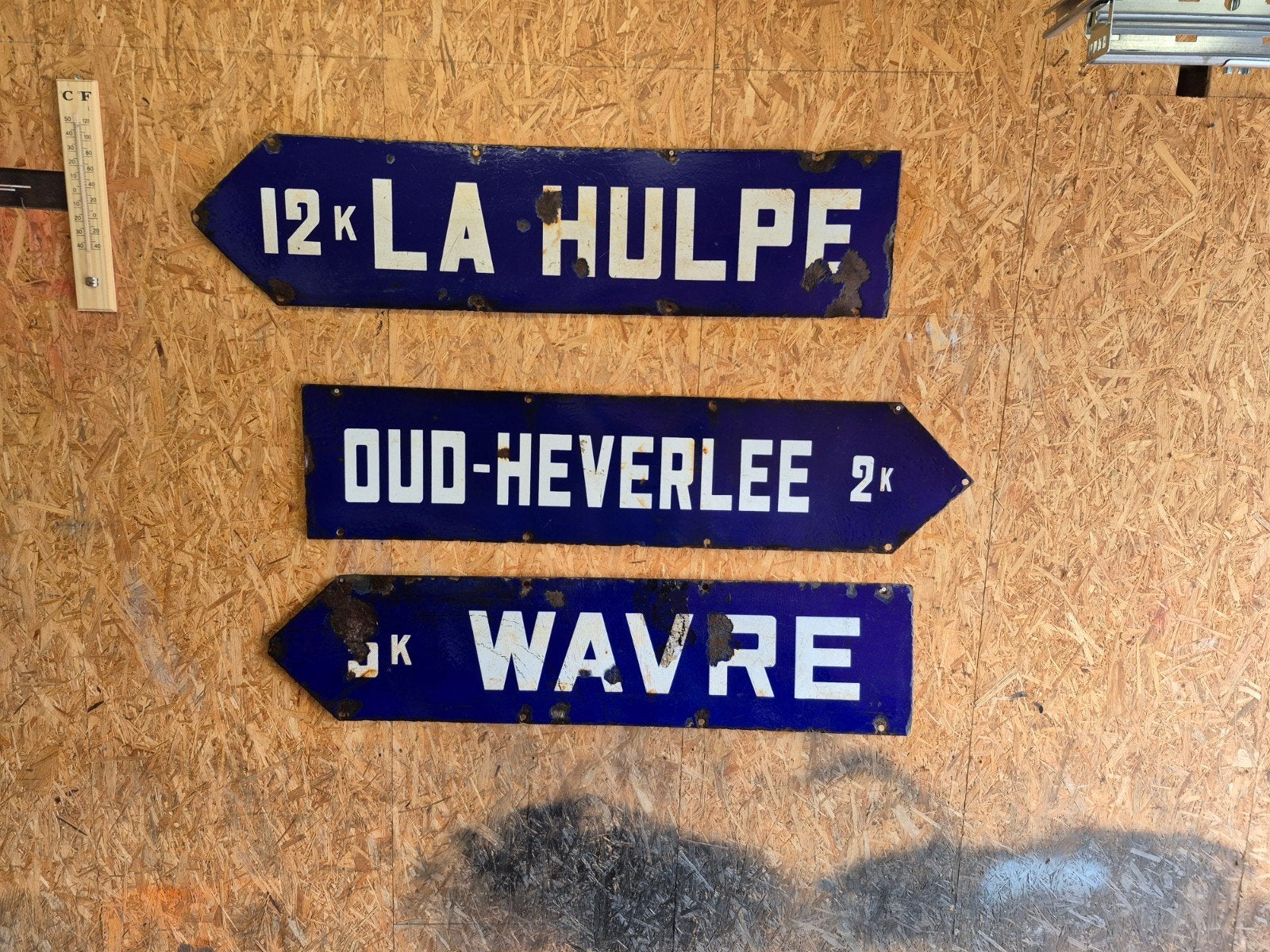 Ancienne plaque émaillée, Ophalen