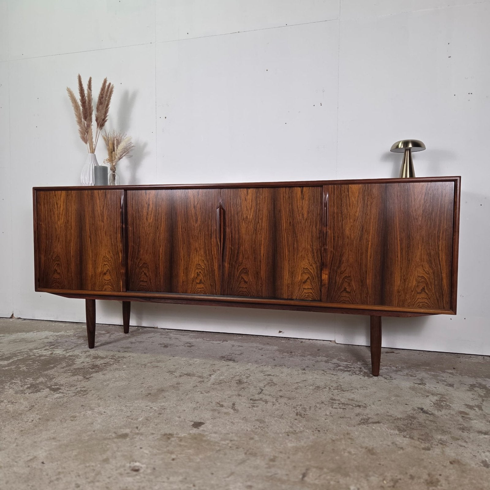 Gunni Omann, Axel Christensen (ACO Møbler) vintage sideboard, Ophalen, Overige materialen, Gebruikt, 200 cm of meer