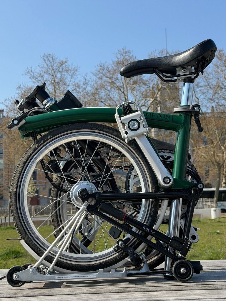 Brompton H6R racing green Hub éclairage dynamo 6 vitesses, Vitesses, Frein sur jante, Brompton, Comme neuf