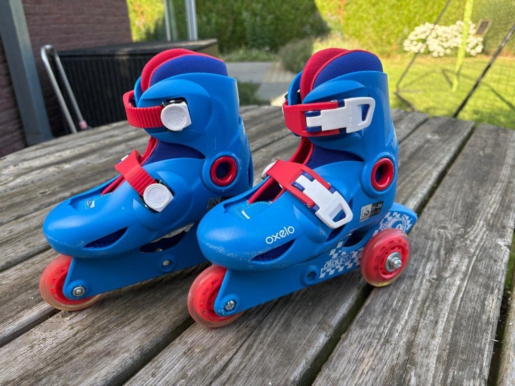 Inlineskates Oxelo Decahlon, 3 wielen maat 26/28 verstelbaar, Sports & Fitness, Patins à roulettes alignées, Autres marques, Réglable