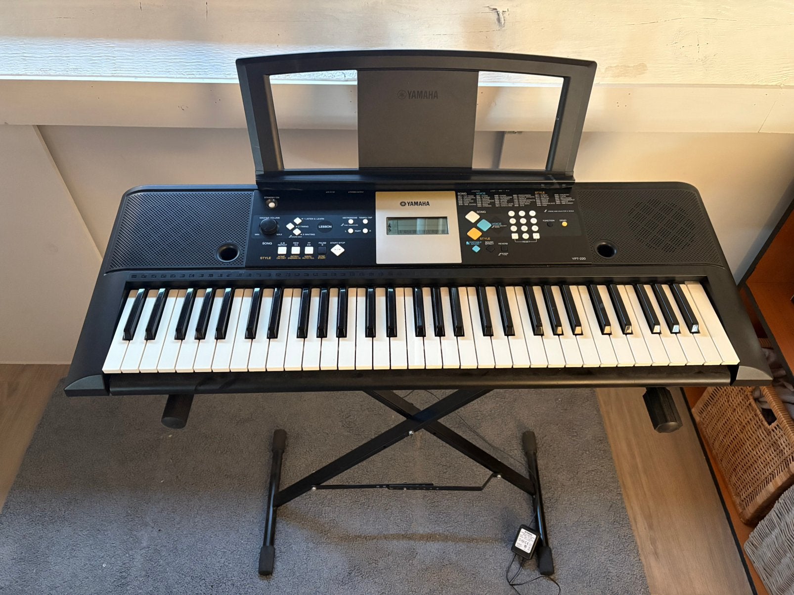 Yamaha keyboard met pedaal en staander, Muziek en Instrumenten, Ophalen, Zo goed als nieuw, Yamaha