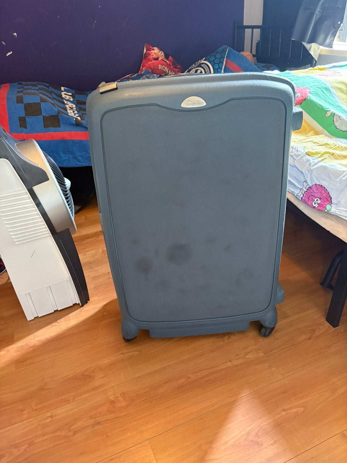 Samsonite F'Lite Comfort Reiskoffer – Blauw – Met Sleutel, Enlèvement, Comme neuf, Clé