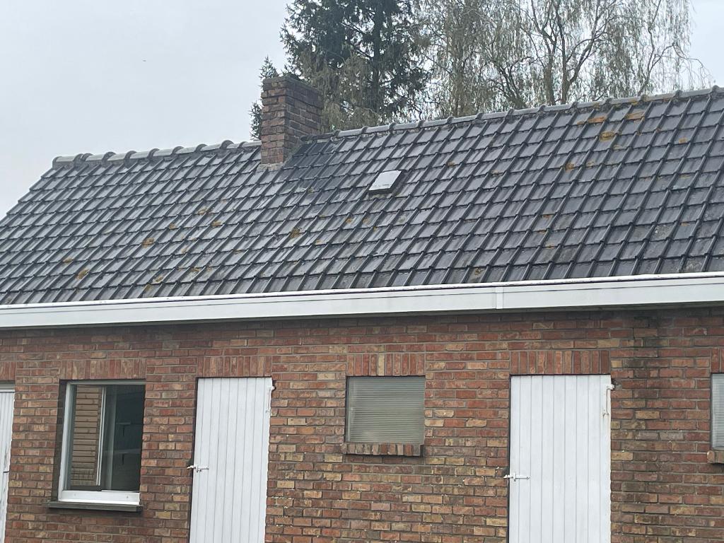Blauwe blinkende dakpannen, Doe-het-zelf en Bouw, Ophalen, Gebruikt, Blauw, Dakpannen