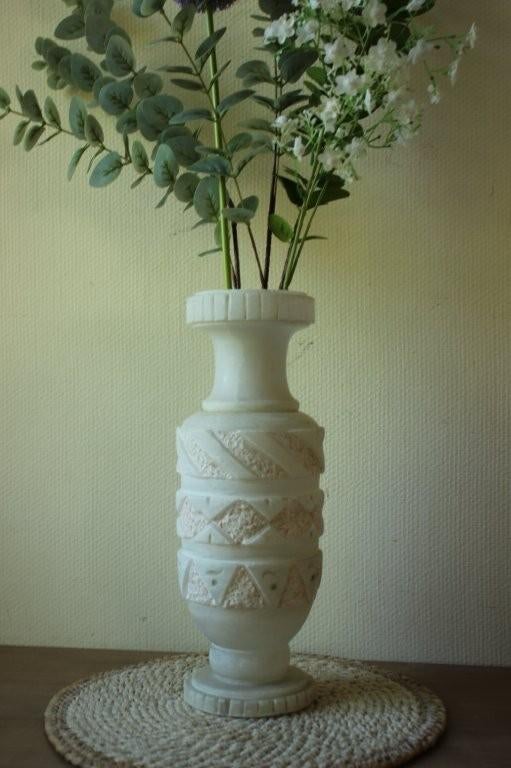 Vintage grote Albasten vaas, Ophalen of Verzenden